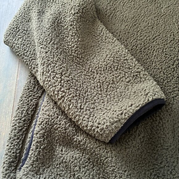 Eddie Bauer Full Zip OD GreenFleece Jacket 2XL Men's XXLARGE Long Sleeves (D9) - Picture 7 of 13